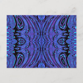 Blauer Schmetterling im Flug 1 Postkarte