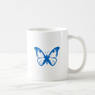 Blauer Schmetterling Kaffeetasse