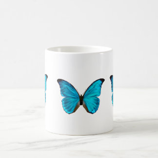 blauer Schmetterling Kaffeetasse