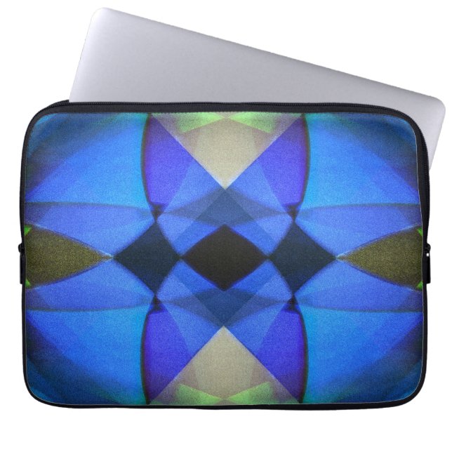 Blauer Schmetterling Laptopschutzhülle (Vorderseite)