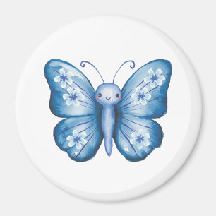 Blauer Schmetterling Magnet