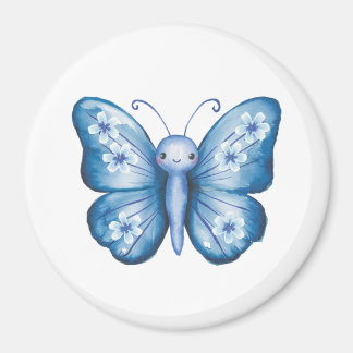Blauer Schmetterling Magnet