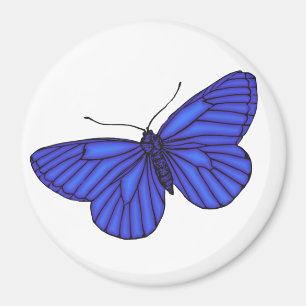 Blauer Schmetterling Magnet