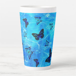 Blauer Schmetterling Milchtasse