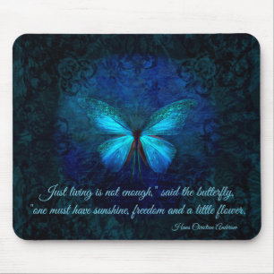 Blauer Schmetterling Mousepad