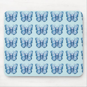 Blauer Schmetterling Mousepad