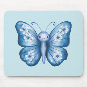 Blauer Schmetterling Mousepad