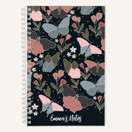 Blauer Schmetterling | Niedliches Journal Notizbuch