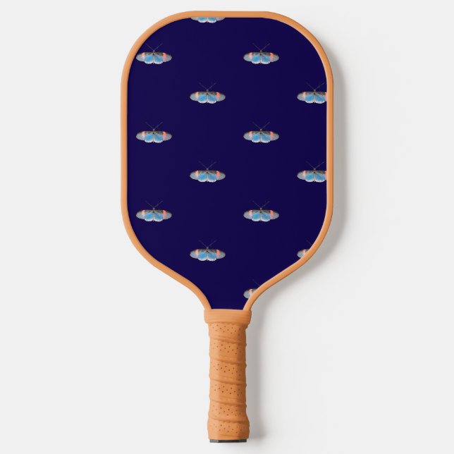 Blauer Schmetterling Pickleball Schläger (Vorderseite)