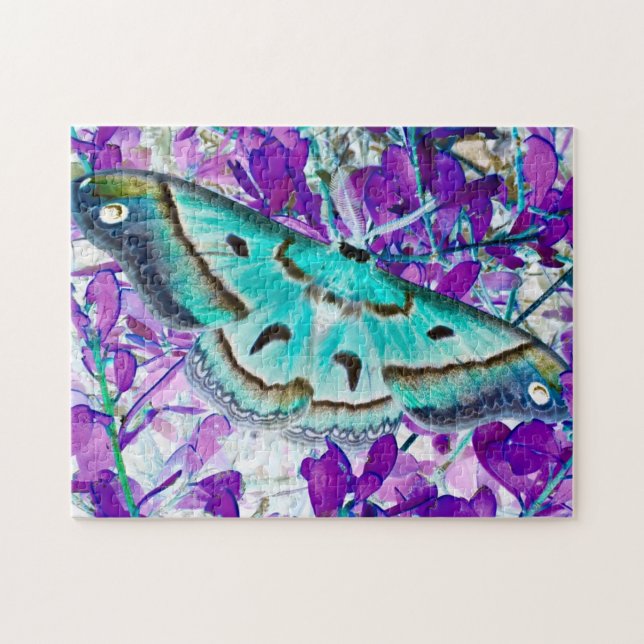 Blauer Schmetterling-Puzzle (Horizontal)