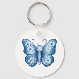 Blauer Schmetterling Schlüsselanhänger