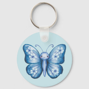 Blauer Schmetterling Schlüsselanhänger