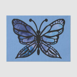 Blauer Schmetterling Seidenpapier