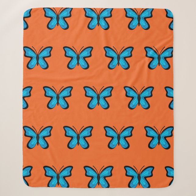 Blauer Schmetterling Sherpadecke (Vorderseite)