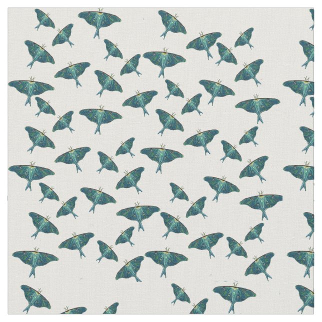 Blauer Schmetterling Stoff (Nahaufnahme)