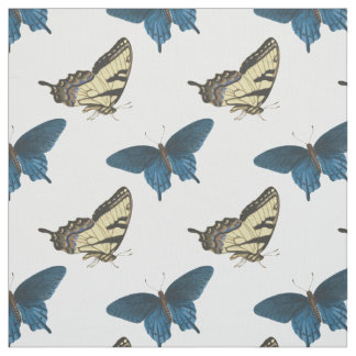 Blauer Schmetterling Stoff