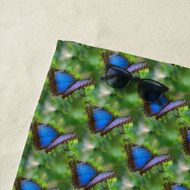 Blauer Schmetterling Strandtuch (Beispiel)