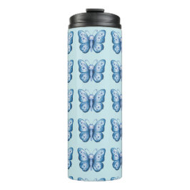 Blauer Schmetterling Thermosbecher