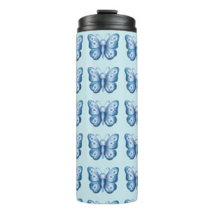 Blauer Schmetterling Thermosbecher