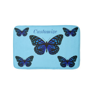 Blauer Schmetterling Thunder_Cove Badematte