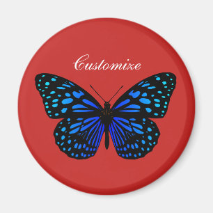Blauer Schmetterling Thunder_Cove Magnet