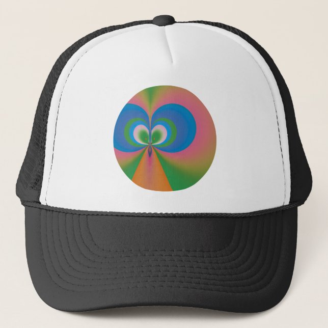 Blauer Schmetterling Truckerkappe (Vorderseite)