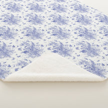 Blauer Schmetterling und Delphinium Toile