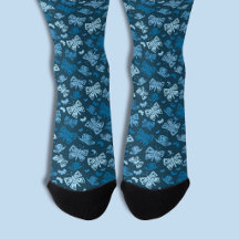 Blauer Schmetterlingsmuster