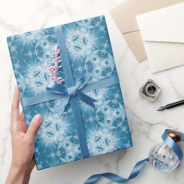Blauer Schnee 102 2023 Geschenkpapier (Schenken)
