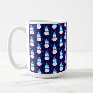 Blauer Schneemann in Flurry Kaffeetasse