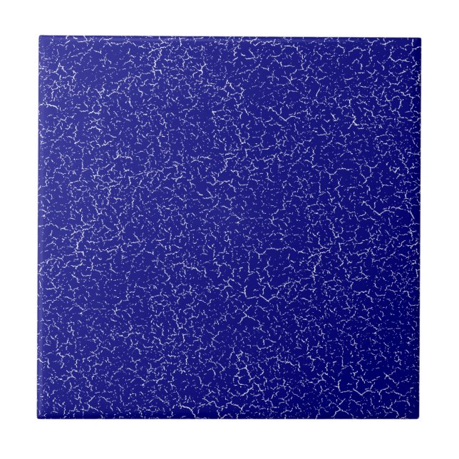 Blauer Schnürsenkel Glaze Solid Color Tile Fliese (Vorderseite)