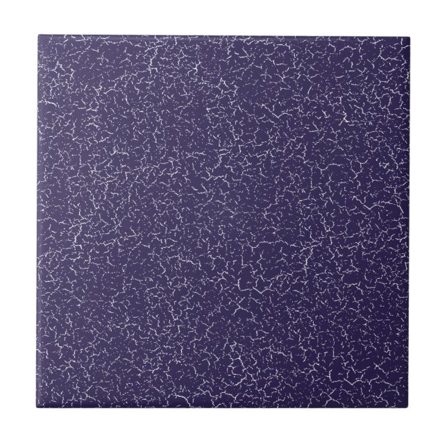 Blauer Schnürsenkel Glaze Solid Color Tile Fliese (Vorderseite)