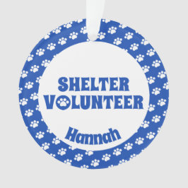 Blauer Schutz-Freiwilliger Ornament
