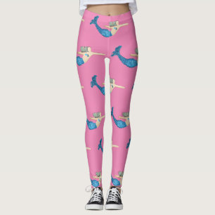 Blauer Schwanz Mermaid Schwimmbad Thunder_Cove Leggings