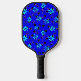 Blauer Schwarzer Blume Pink Pickleball Paddel Pickleball Schläger