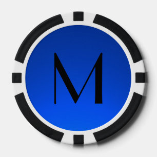 Blauer schwarzer Fleck, kundenspezifische Poker-Ch Pokerchips