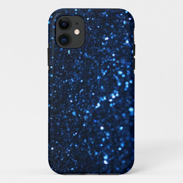 Blauer schwarzer Schimmer Case-Mate iPhone Hülle (Rückseite)