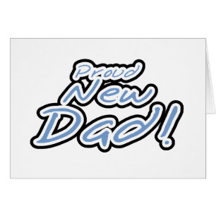 Blauer/schwarzer Text Stolz neuer Dad