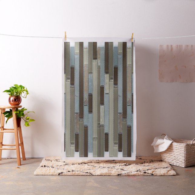 Blauer schwarzer Tile Stoff (Beispiel)