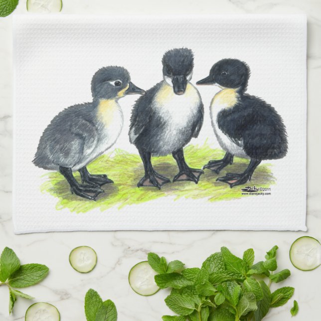 Blauer schwedischer Ducklings Küchentuch (Gefaltet)