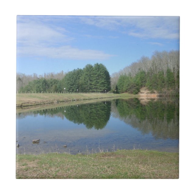 Blauer See Fliese (Vorderseite)