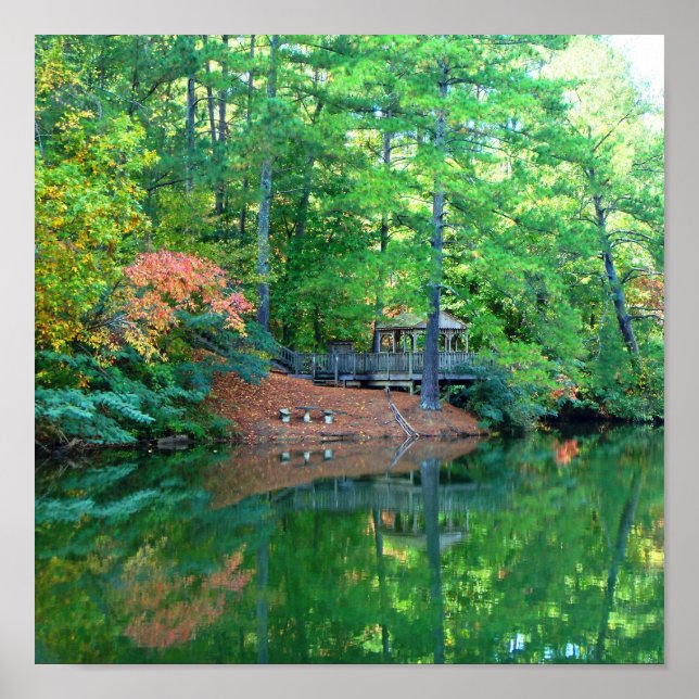 Blauer See Frühherbst Poster (Vorne)