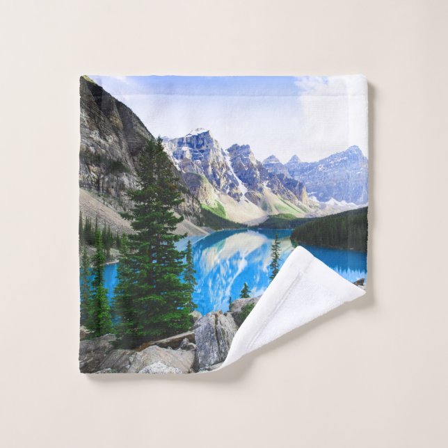 Blauer See Rocky Mountain Pinienwald Waschlappen (Waschlappen)