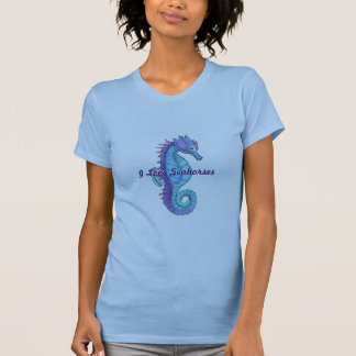 Blauer Seepferd-T - Shirt
