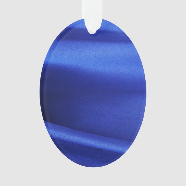 Blauer Seidenstoff Abstrakt Ornament (Vorderseite)