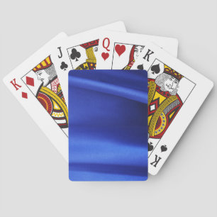 Blauer Seidenstoff Abstrakt Spielkarten