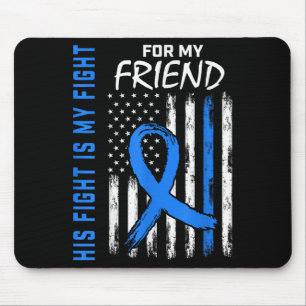 Blauer sein Kampf ist mein Kampf gegen Diabetes Be Mousepad