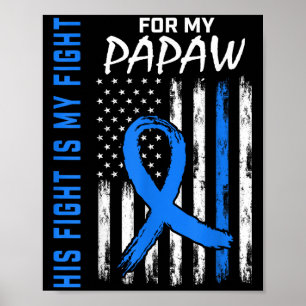 Blauer sein Kampf ist mein Kampf gegen Diabetes Be Poster