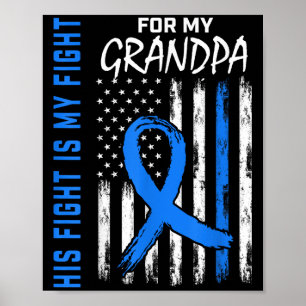 Blauer sein Kampf ist mein Kampf gegen Diabetes Be Poster