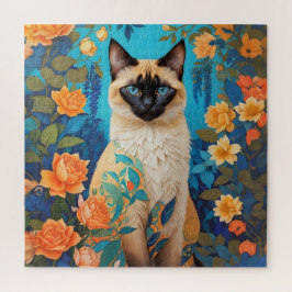 Blauer Siamese Katze Botanischer Garten